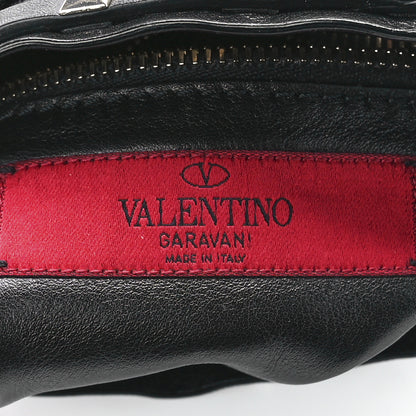 Valentino Garavani Vitello Rockstud Lattice Mesh Mini Crossbody Black 5 of 9