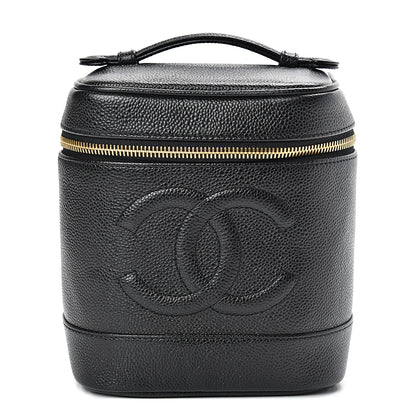 Chanel Caviar Cosmetic Vanity Bag Black 1 of 16