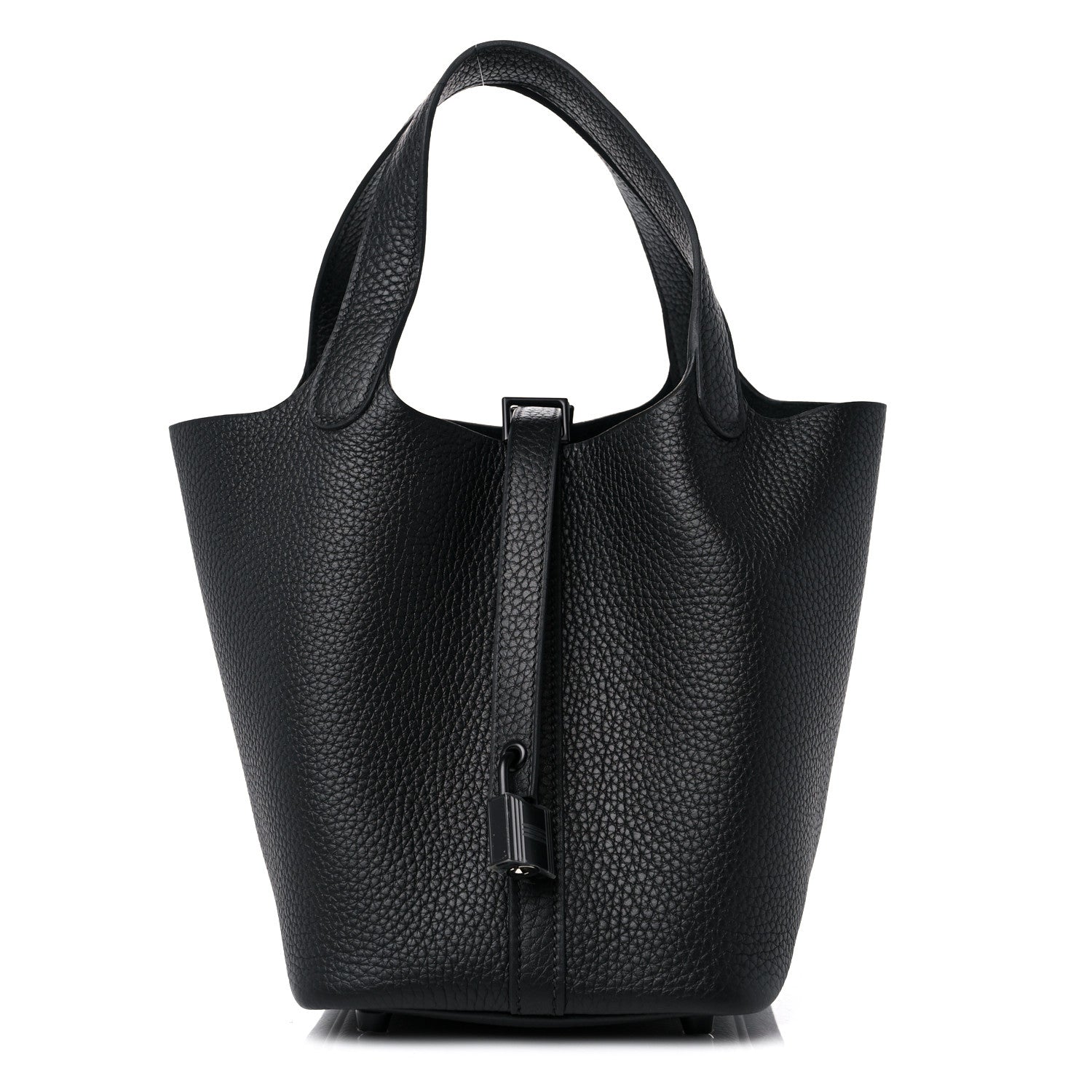 Hermes Taurillon Clemence Monochrome Picotin Lock 18 PM Black 1 of 10