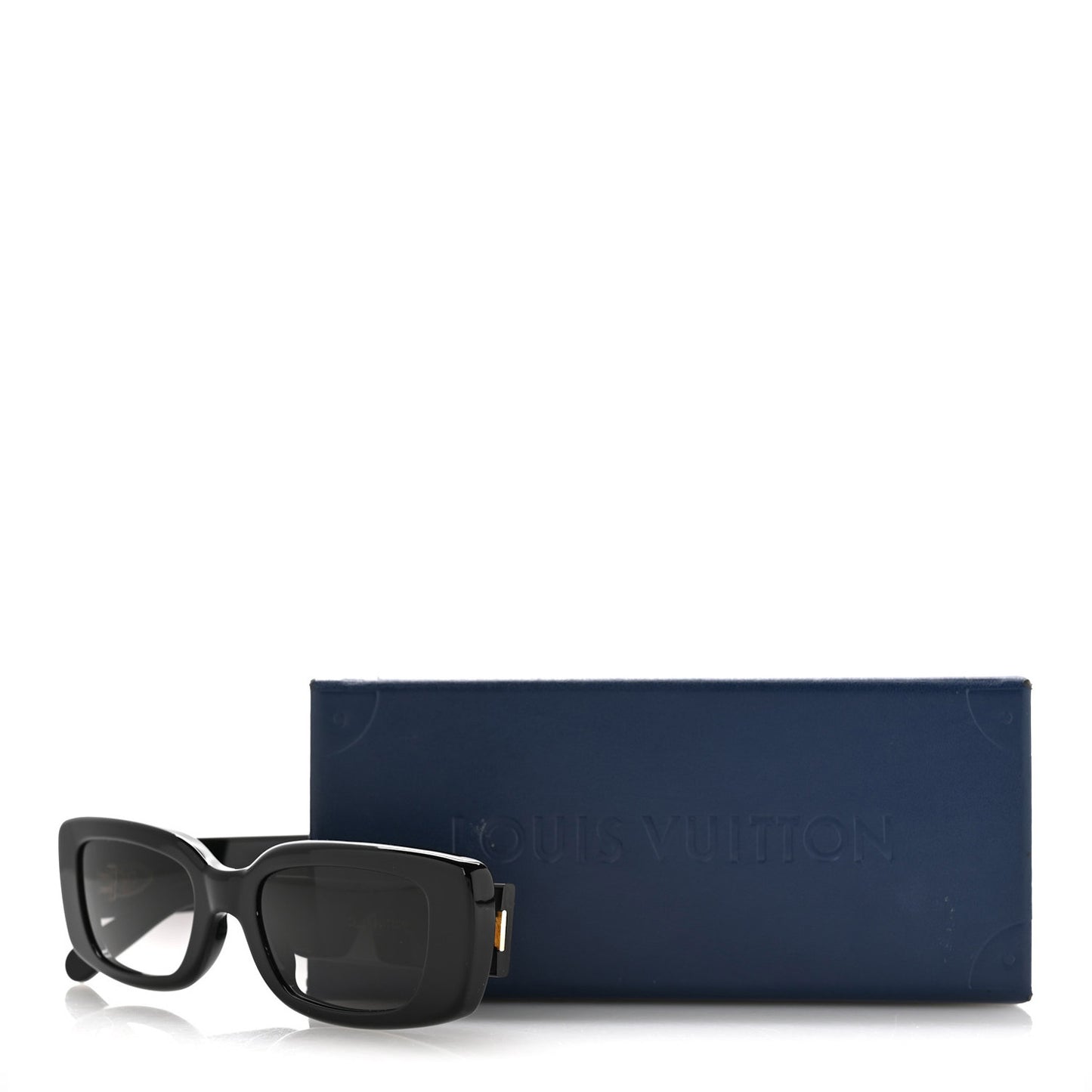 Acetate LV Circle Cat Eye Sunglasses Z2109W Black