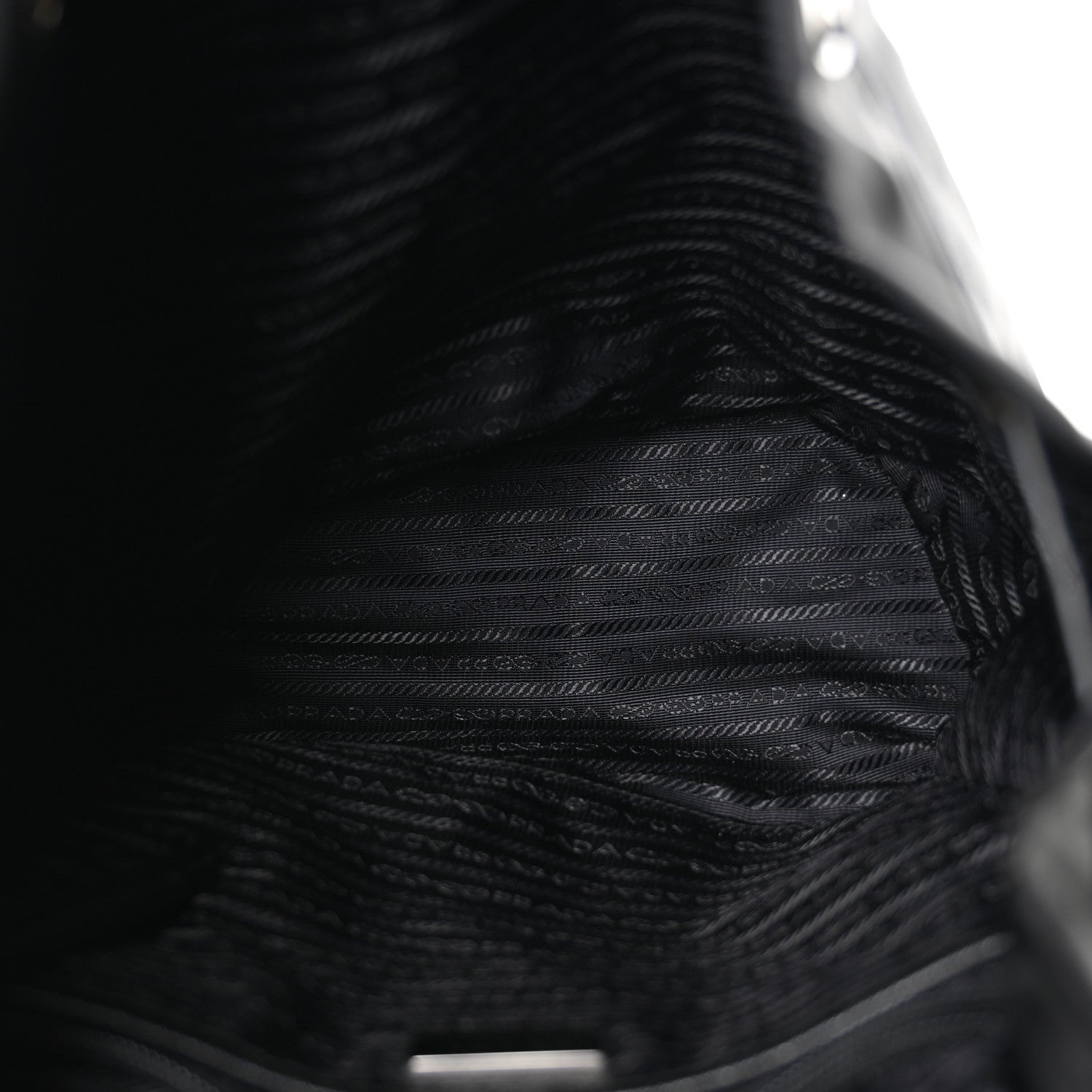 Prada Nylon Vela Saffiano Small Cinch Backpack Black 5 of 11