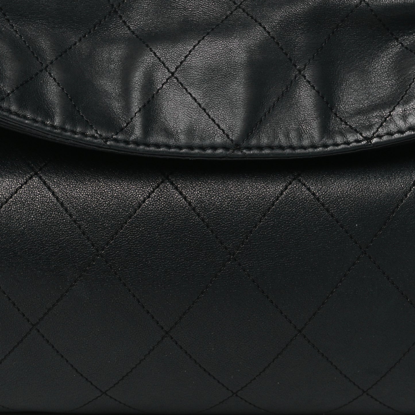 Lambskin Stitched Medium Ultimate Soft Tote Black