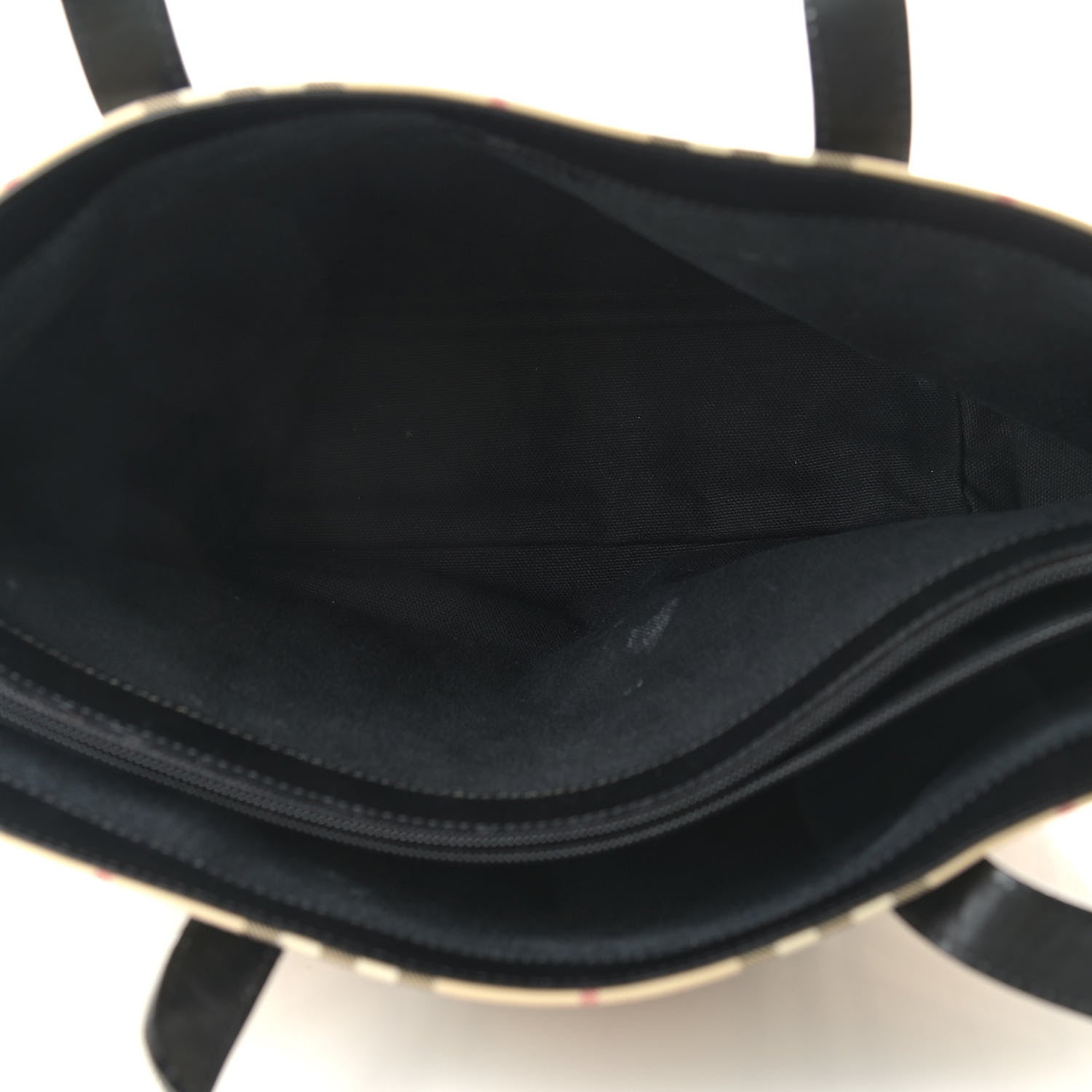 Burberry Canvas House Check Tote Black 5 of 9