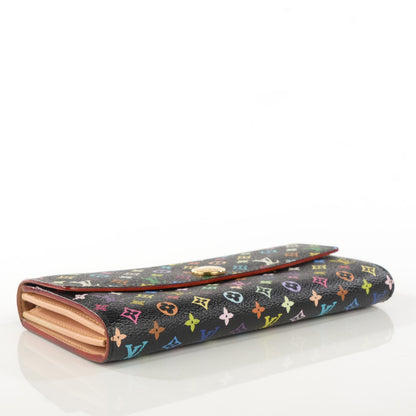 Louis Vuitton Monogram Multicolor Sarah Wallet Black 4 of 8