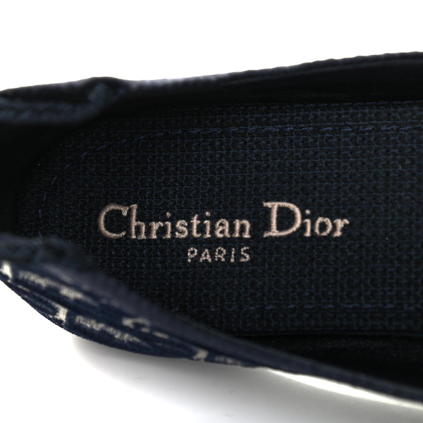 Velvet Oblique Poeme Laced Ballerina Flats 38 Blue