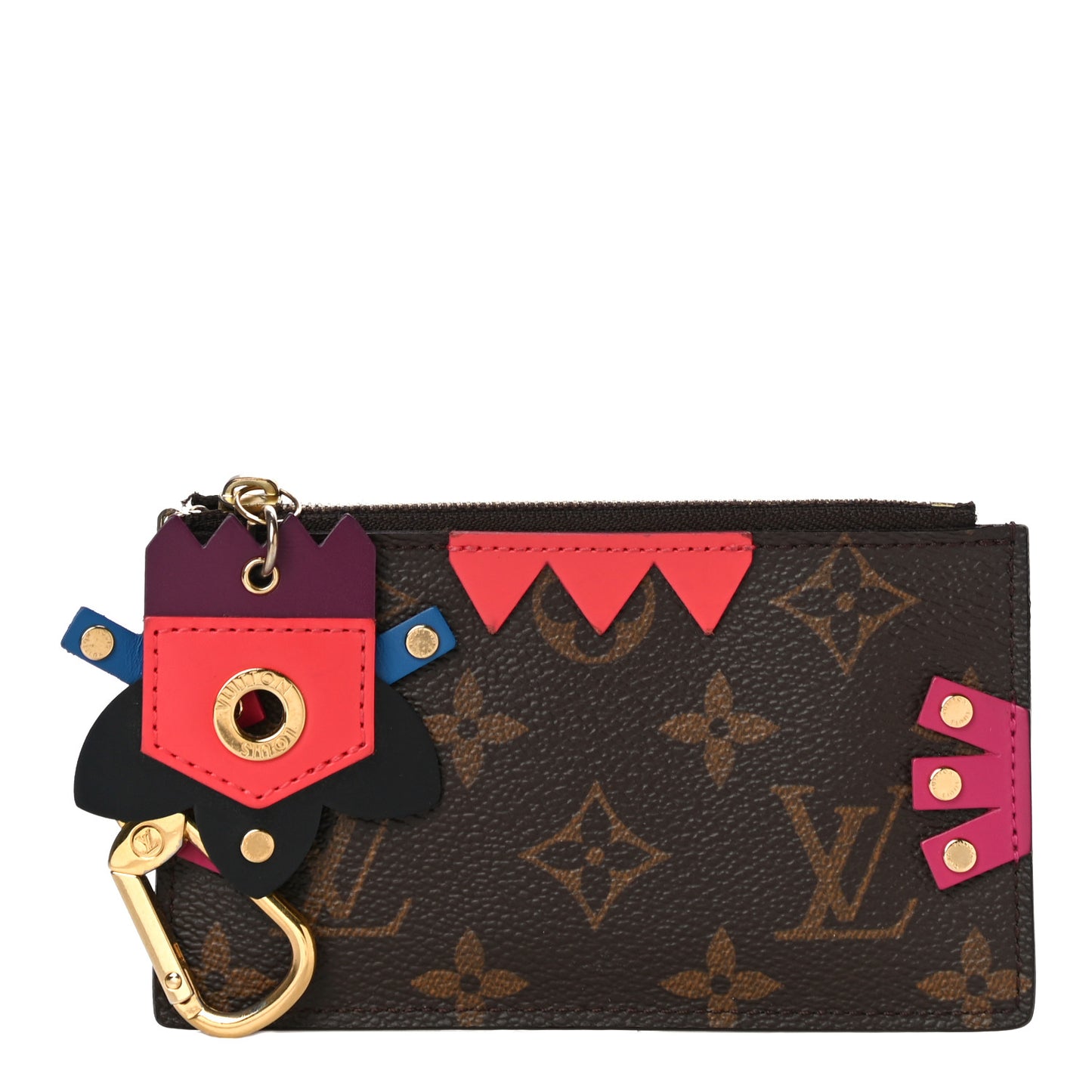 Monogram Totem Key Pouch Flamingo