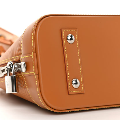 Louis Vuitton Epi Jacquard Alma BB Honey Gold 9 of 12