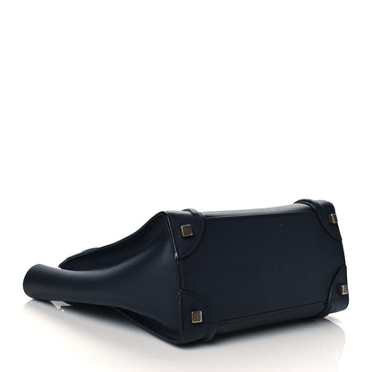 Celine Smooth Calfskin Micro Luggage Ink 4 of 11