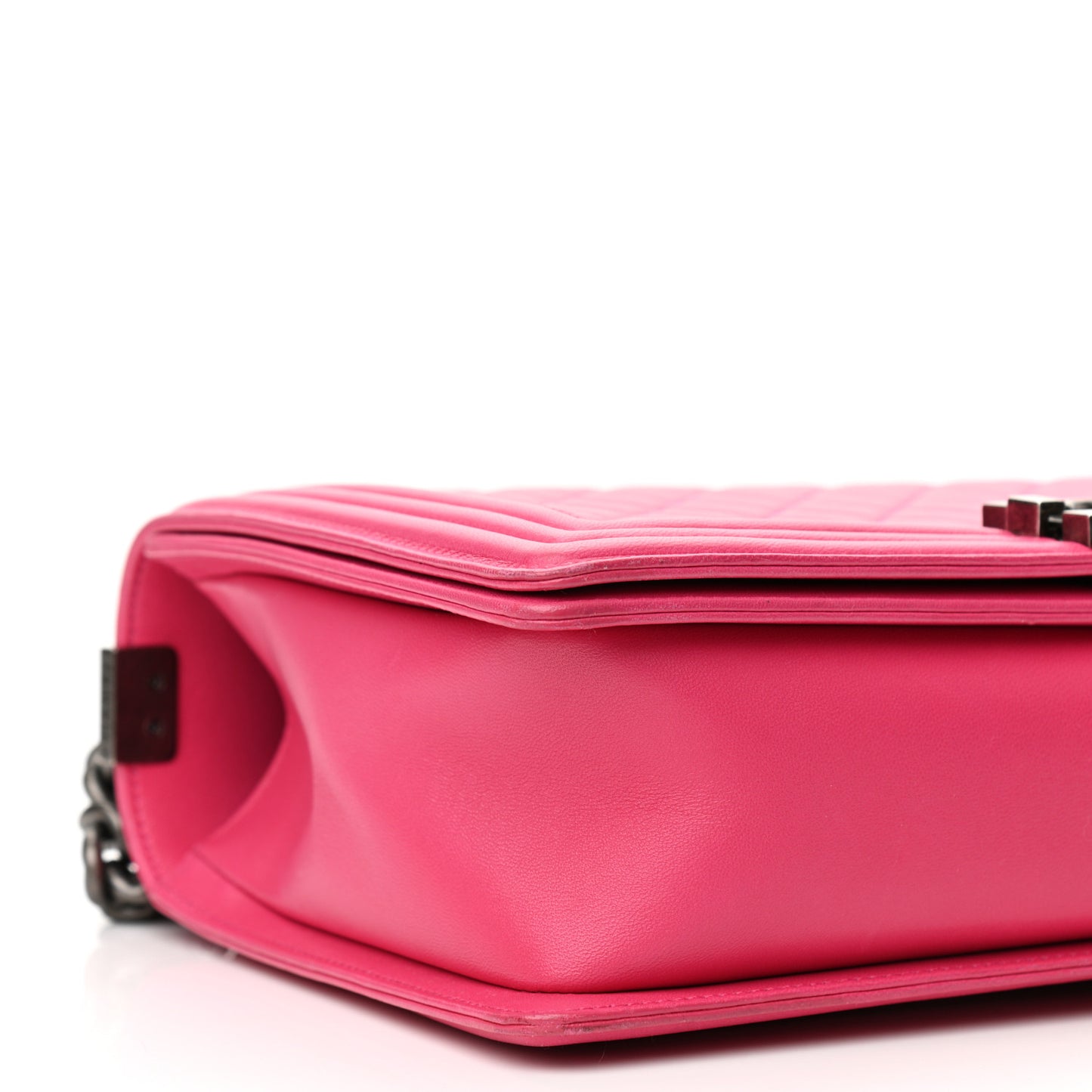 Lambskin Quilted New Medium Boy Flap Pink