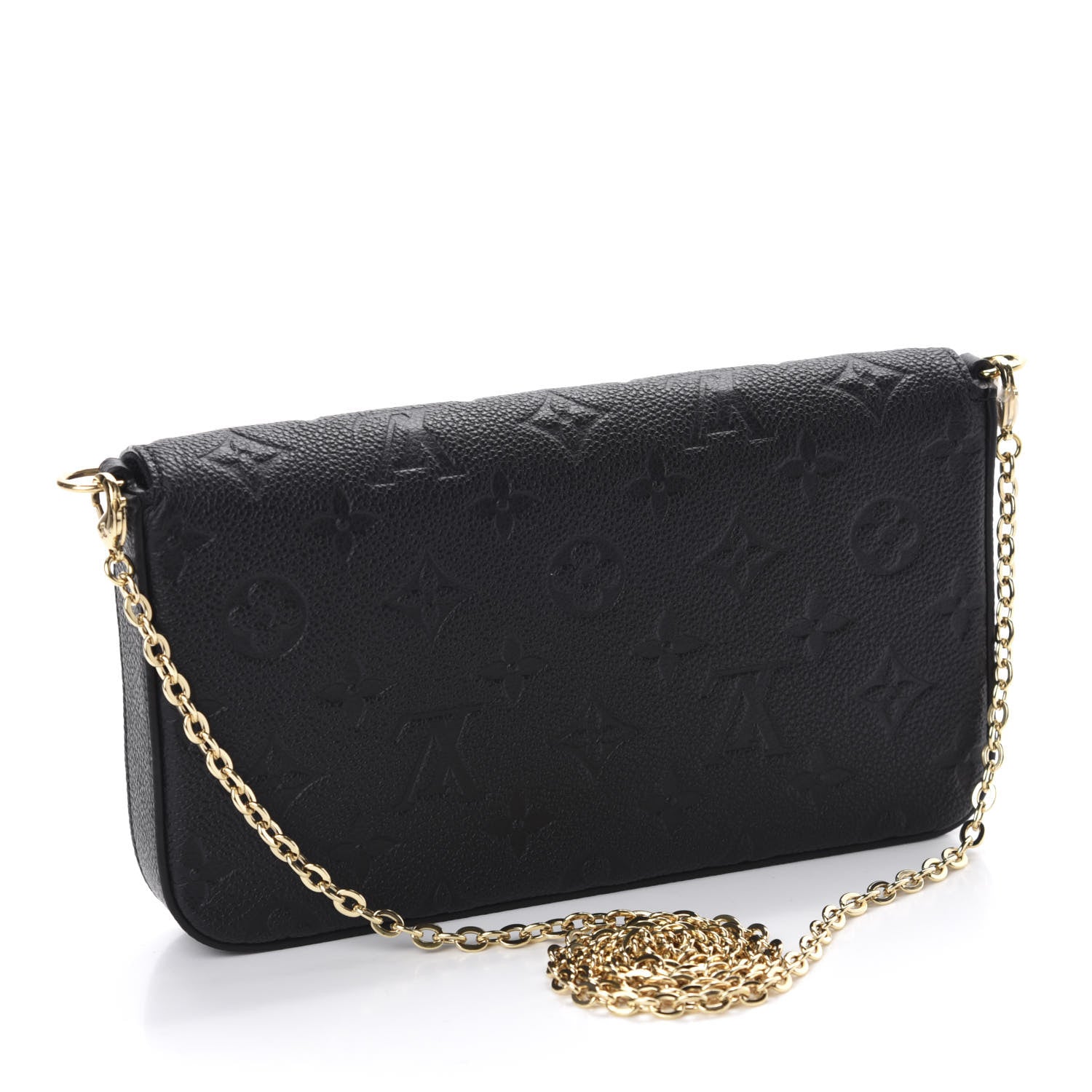 Louis Vuitton Empreinte Pochette Felicie Chain Wallet Black 3 of 11