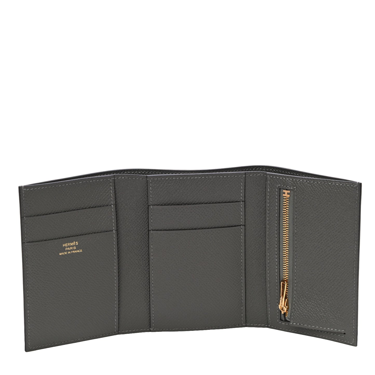 Epsom Tri-Fold Compact Bearn Wallet Gris Meyer