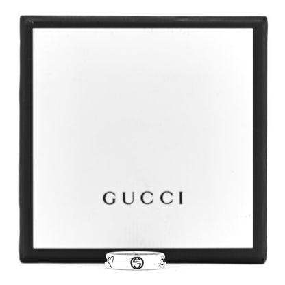 Gucci Sterling Silver Blind for Love Band Ring 54 6.75 6 of 6
