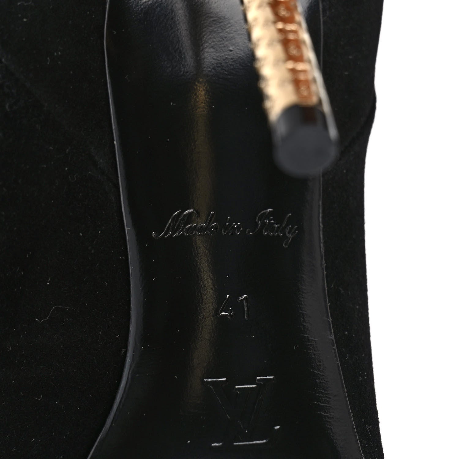 Louis Vuitton Suede High Boots 41 Black 6 of 6
