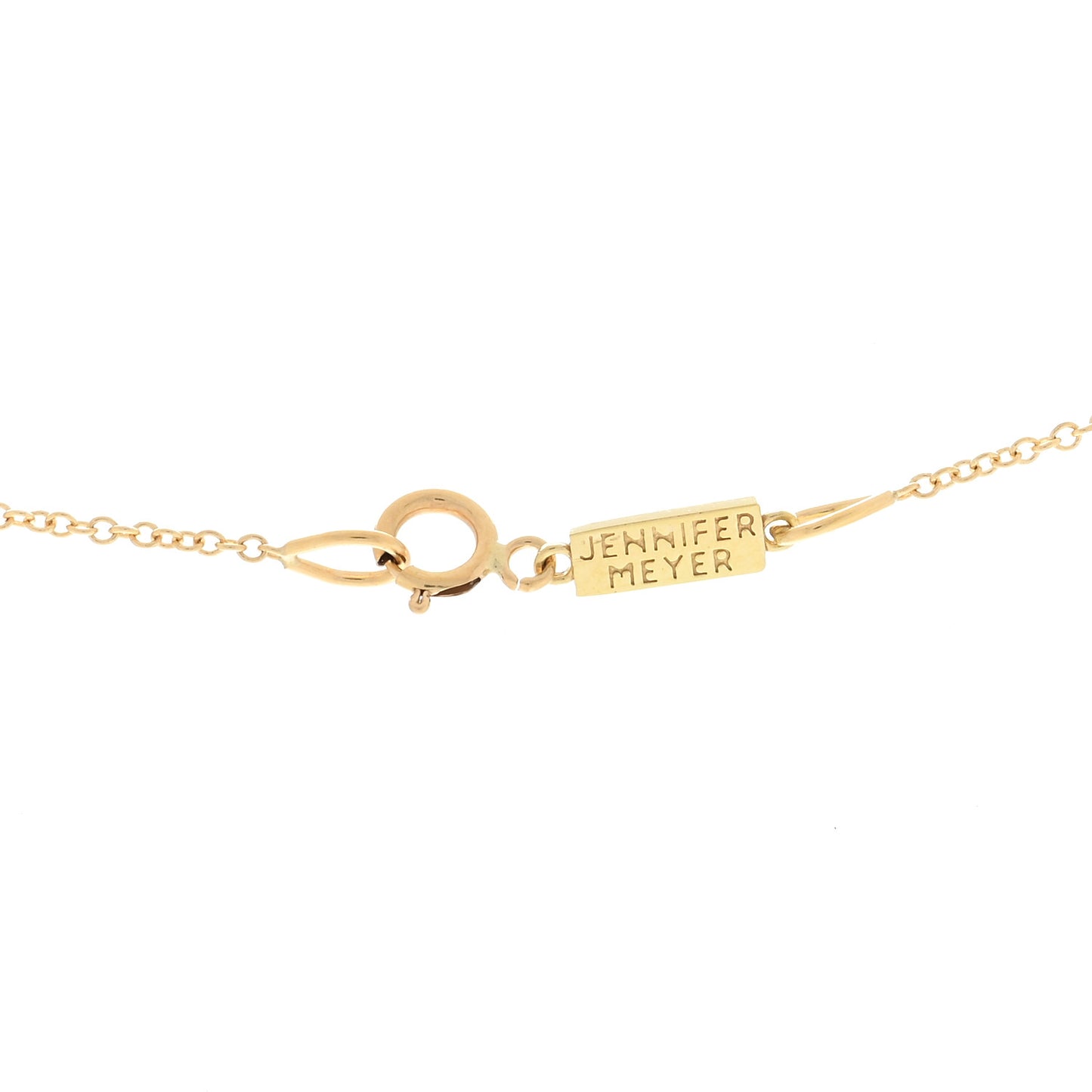 18K Yellow Gold Diamond Open Evil Eye Necklace