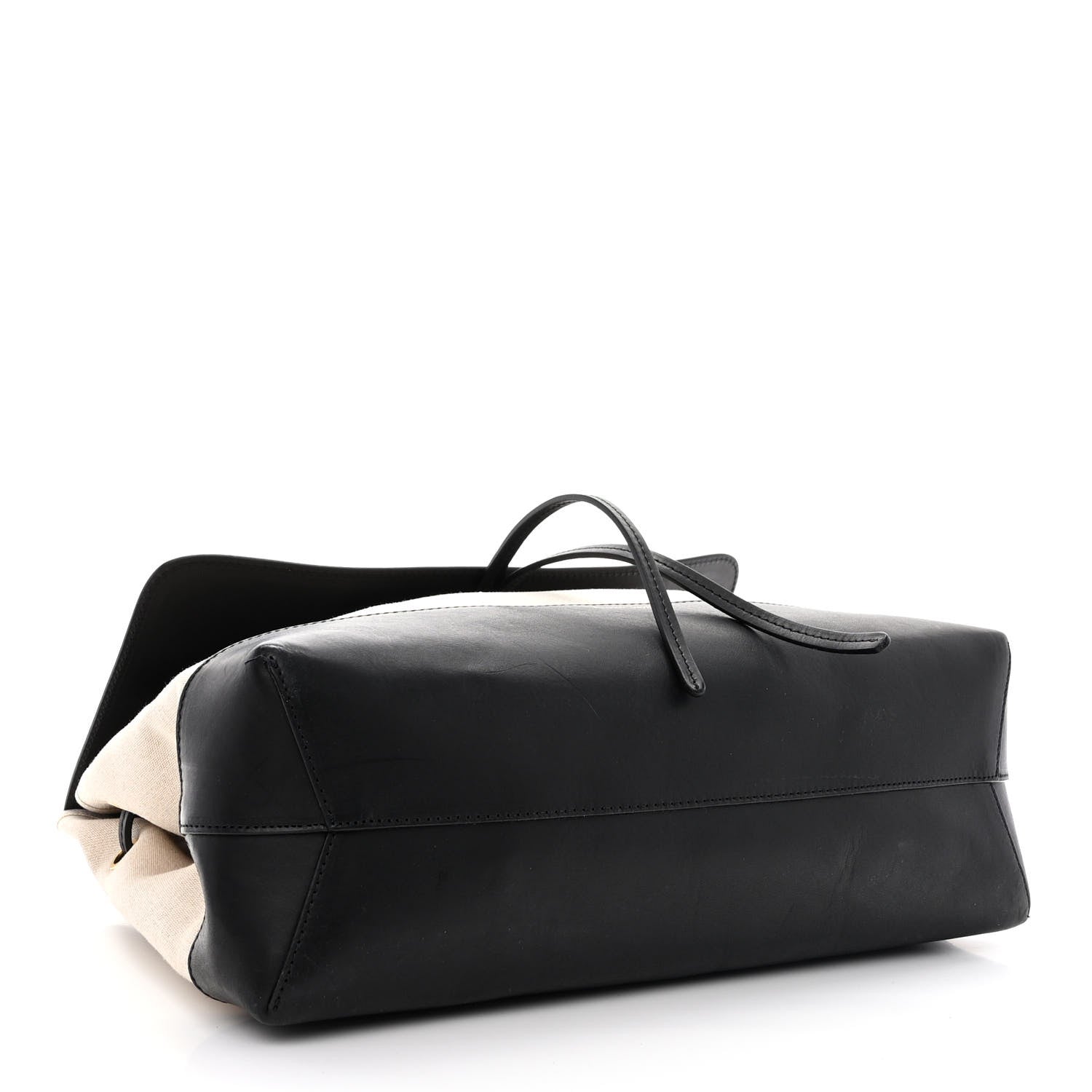 Mansur Gavriel Canvas Calfskin Lady Bag Creme Black 4 of 11