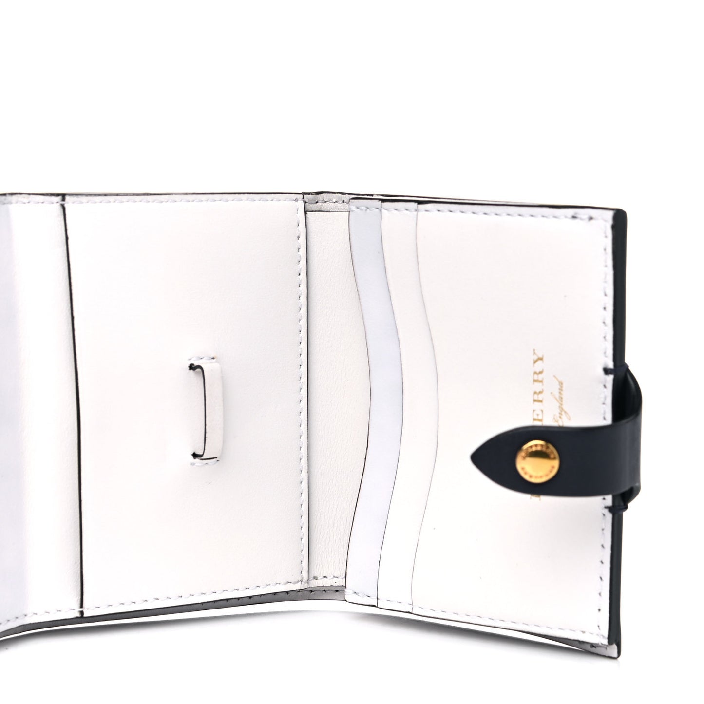 Calfskin Harlow Bifold Wallet Indigo