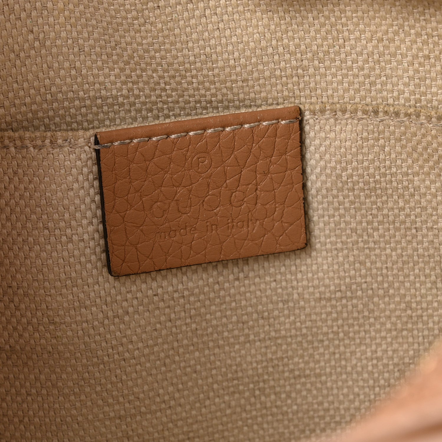 Gucci Pebbled Calfskin Small Soho Disco Bag Camelia 5 of 16