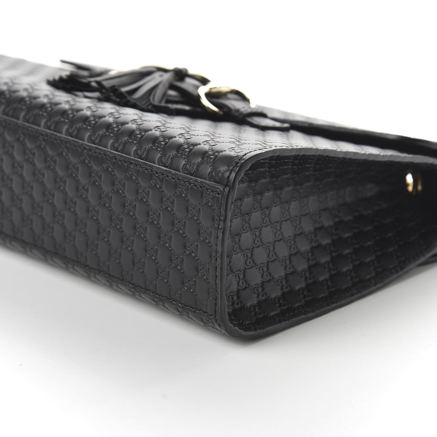 Microguccissima Medium Emily Chain Shoulder Bag Black