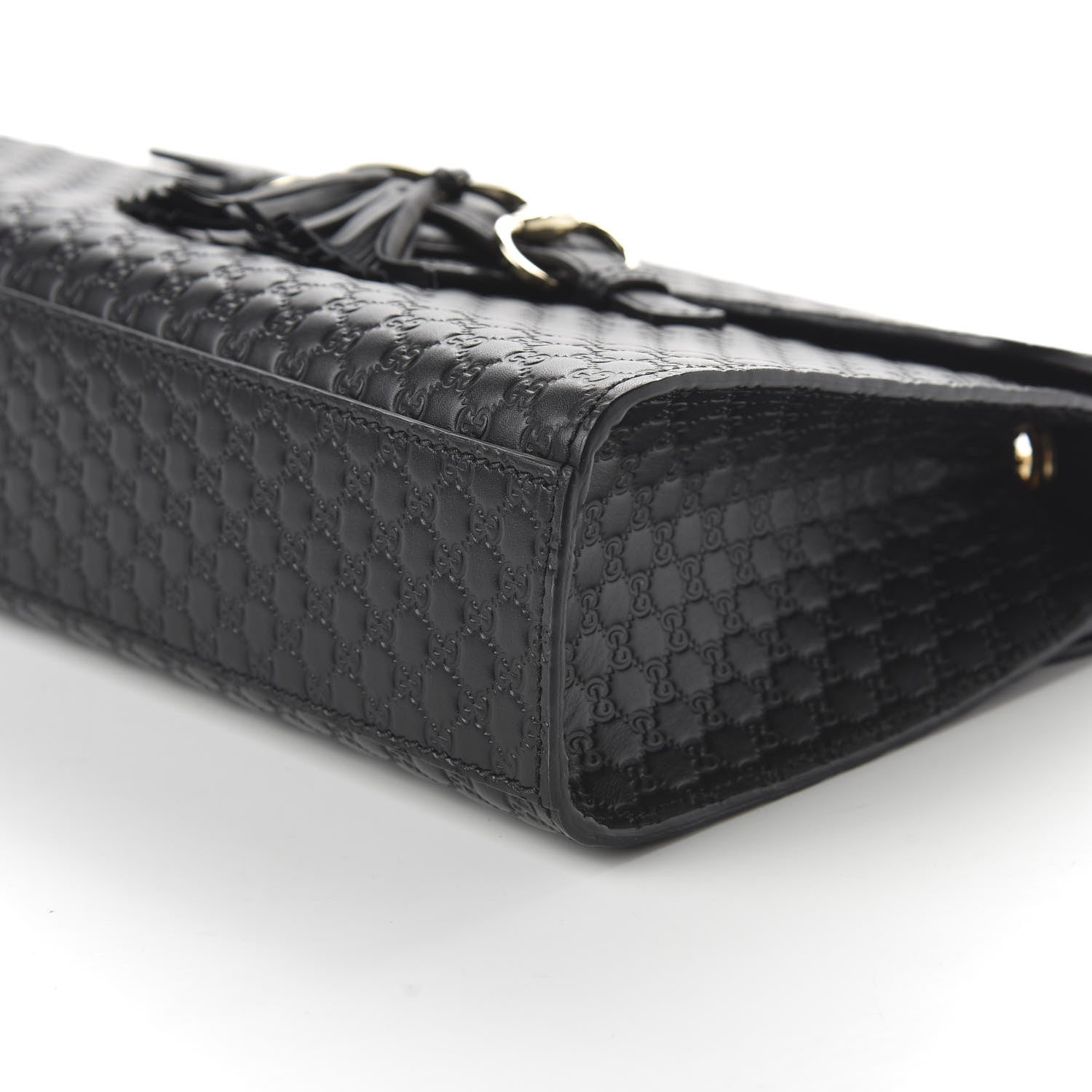 Gucci Microguccissima Medium Emily Chain Shoulder Bag Black 7 of 10