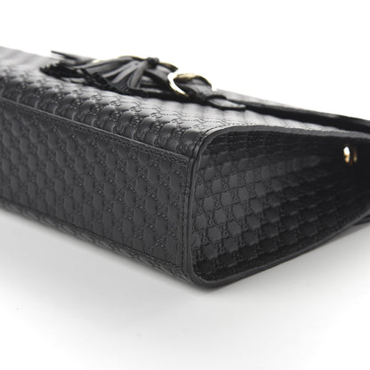 Gucci Microguccissima Medium Emily Chain Shoulder Bag Black 7 of 10
