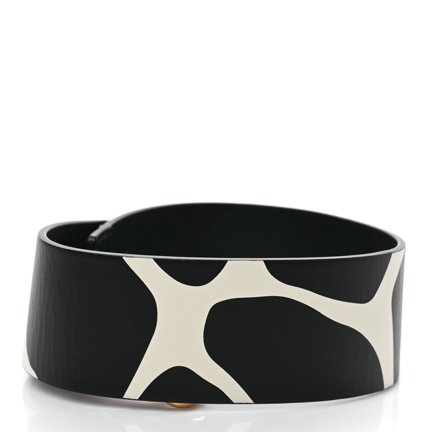 Valentino Garavani Calfskin Giraffe Print Strap Black 2 of 3
