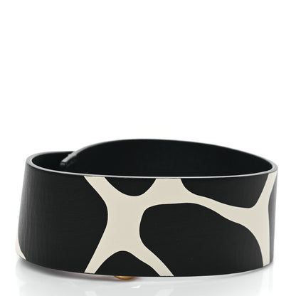 Valentino Garavani Calfskin Giraffe Print Strap Black 2 of 3