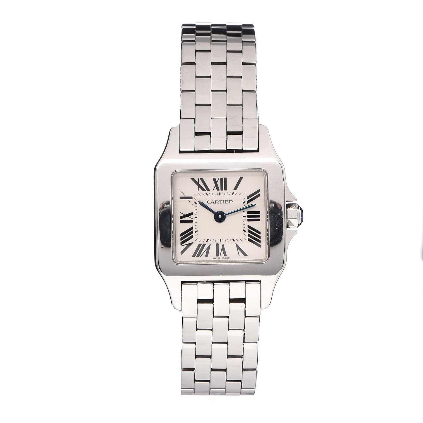 Stainless Steel 20mm Santos Demoiselle Quartz Watch