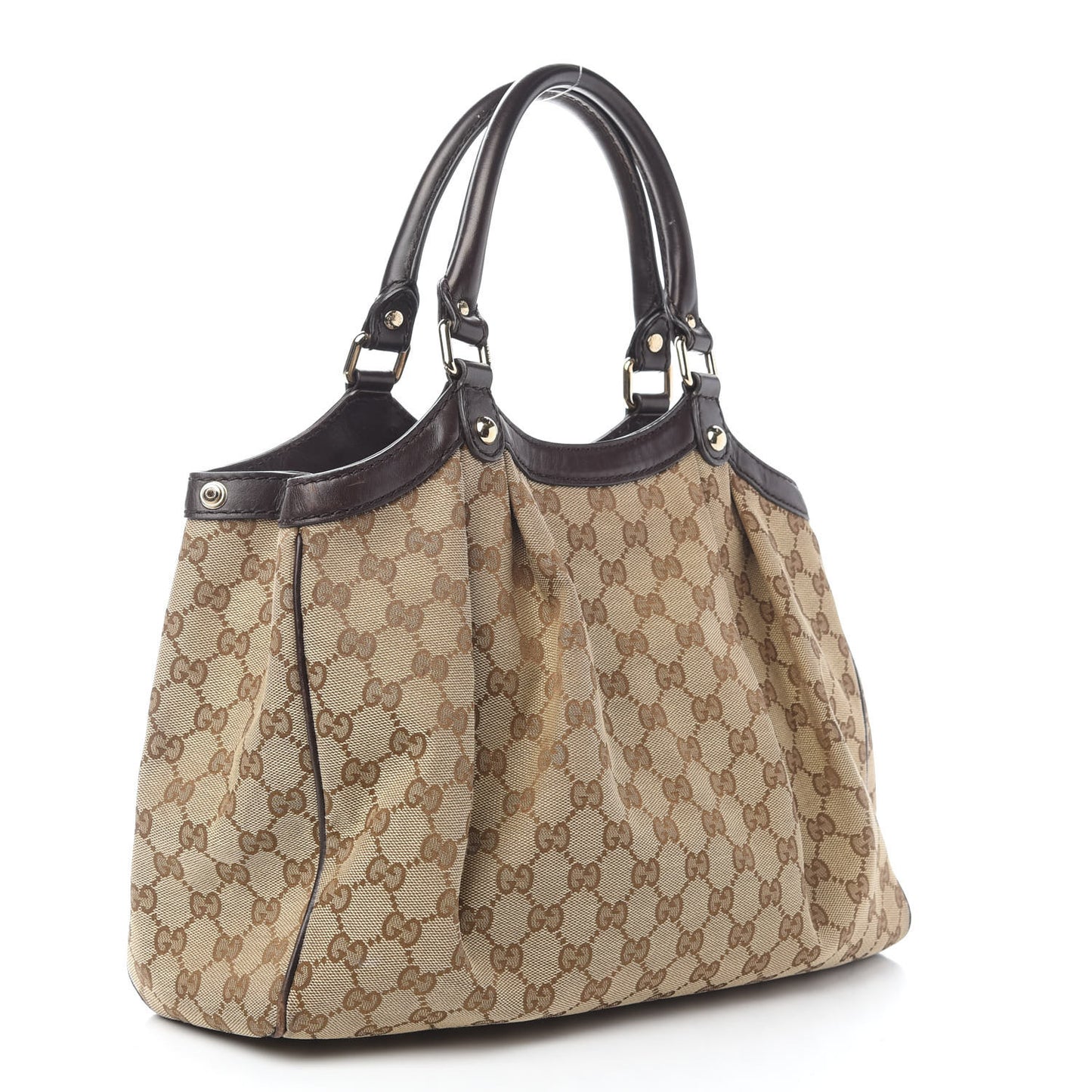 Monogram Medium Sukey Tote Dark Brown