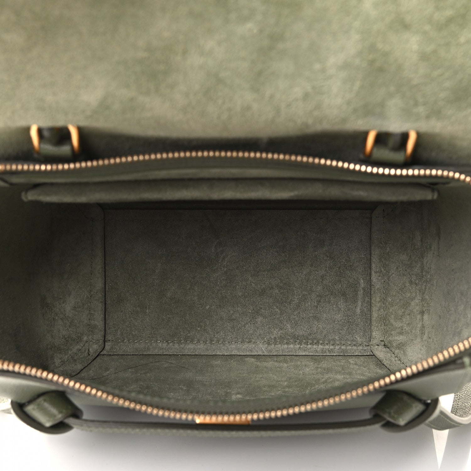 Celine Grained Calfskin Micro Belt Bag Army Green 4 of 4