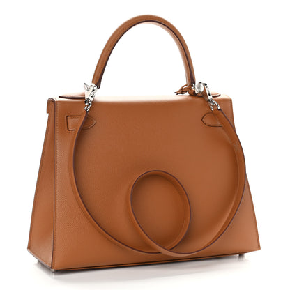 Hermes Epsom Verso Kelly Sellier 28 Gold Ambre 3 of 12