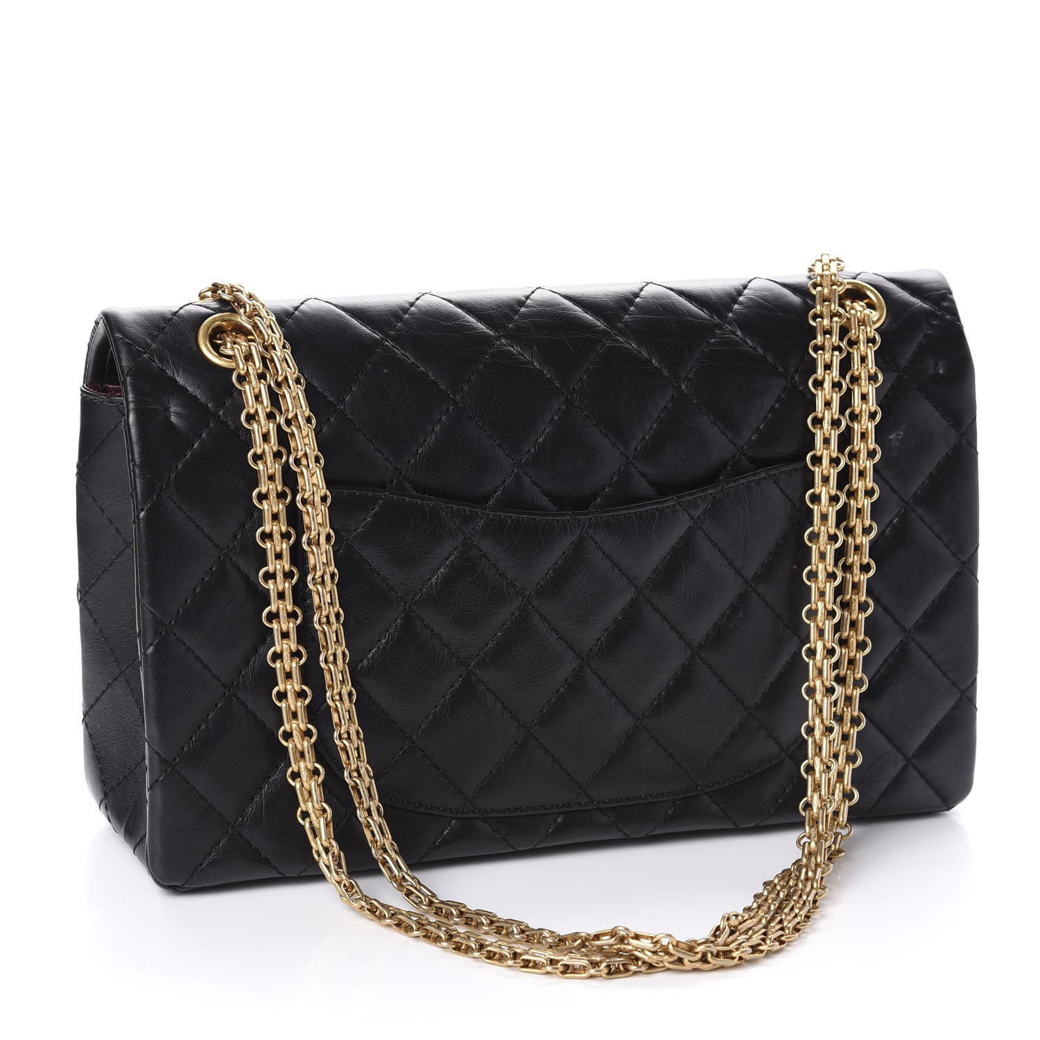 Chanel Aged Calfskin Quilted 2.55 Reissue 226 Flap Black 3 of 11