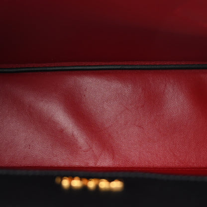 Prada Saffiano Cuir Large Double Bag Black Fuoco 5 of 14