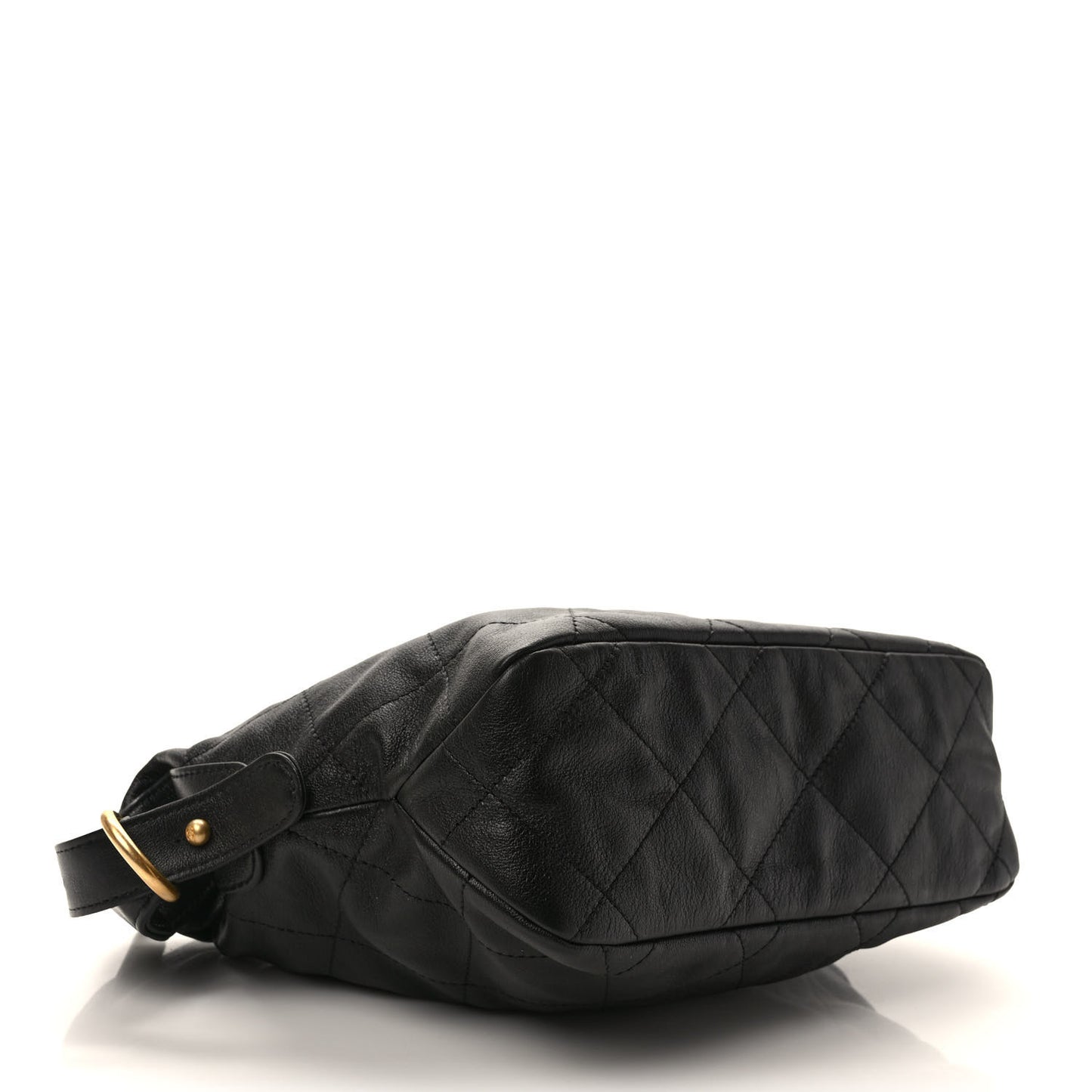 Calfskin Quilted Daily Hobo Black