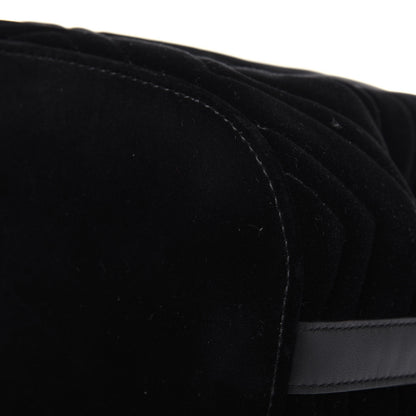 Gucci Velvet Matelasse GG Marmont Bucket Bag Black 13 of 15