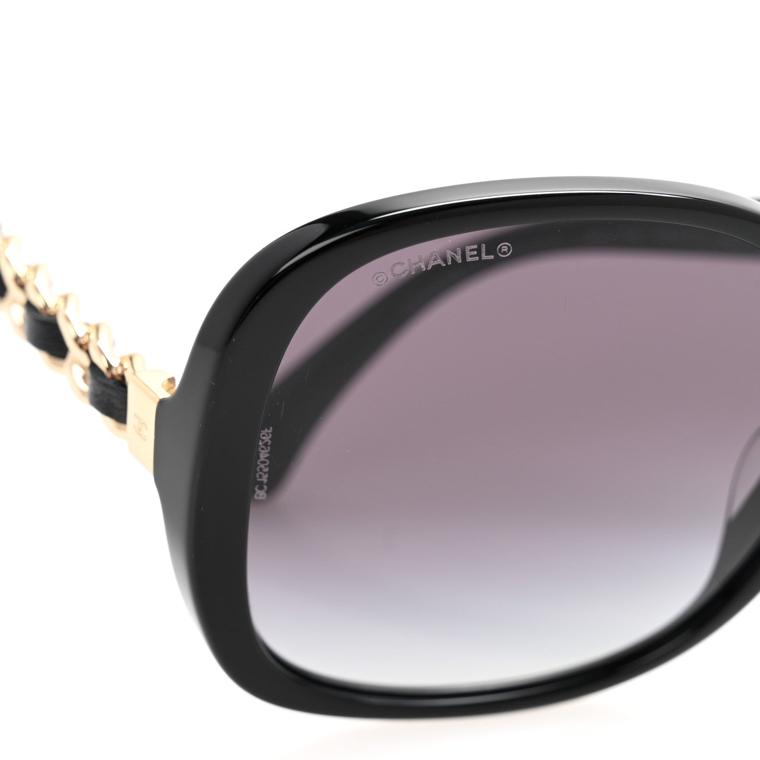 Chanel Acetate Chain Sunglasses 5470-Q-A Black 7 of 9