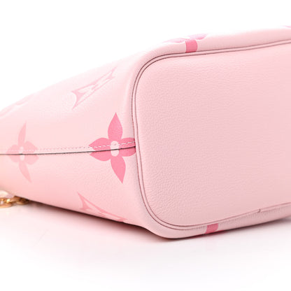 Louis Vuitton Empreinte Monogram Giant By The Pool Marshmallow Hobo PM Bouton De Rose 9 of 11