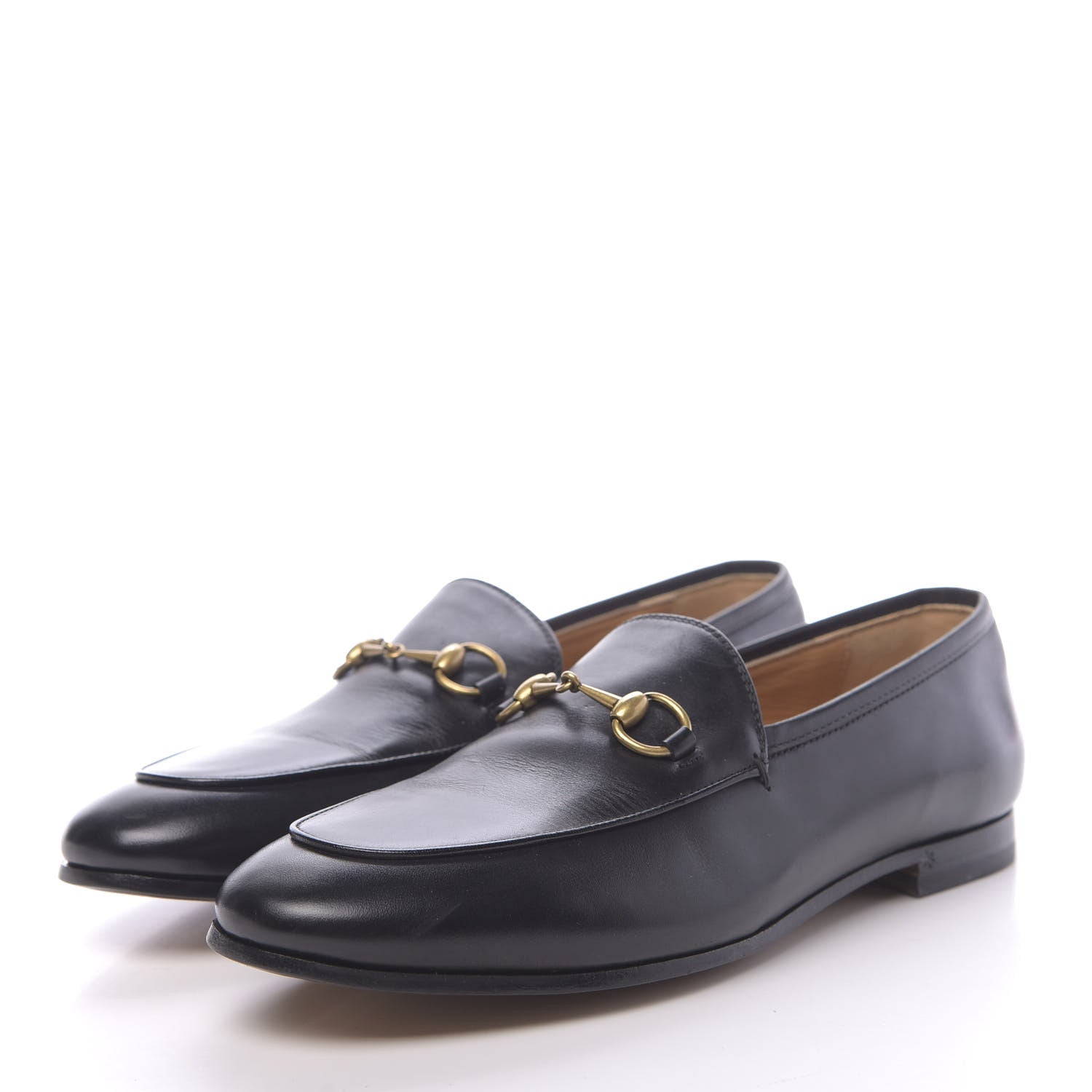 Gucci Calfskin Womens Jordaan Loafers 38.5 Black 3 of 9