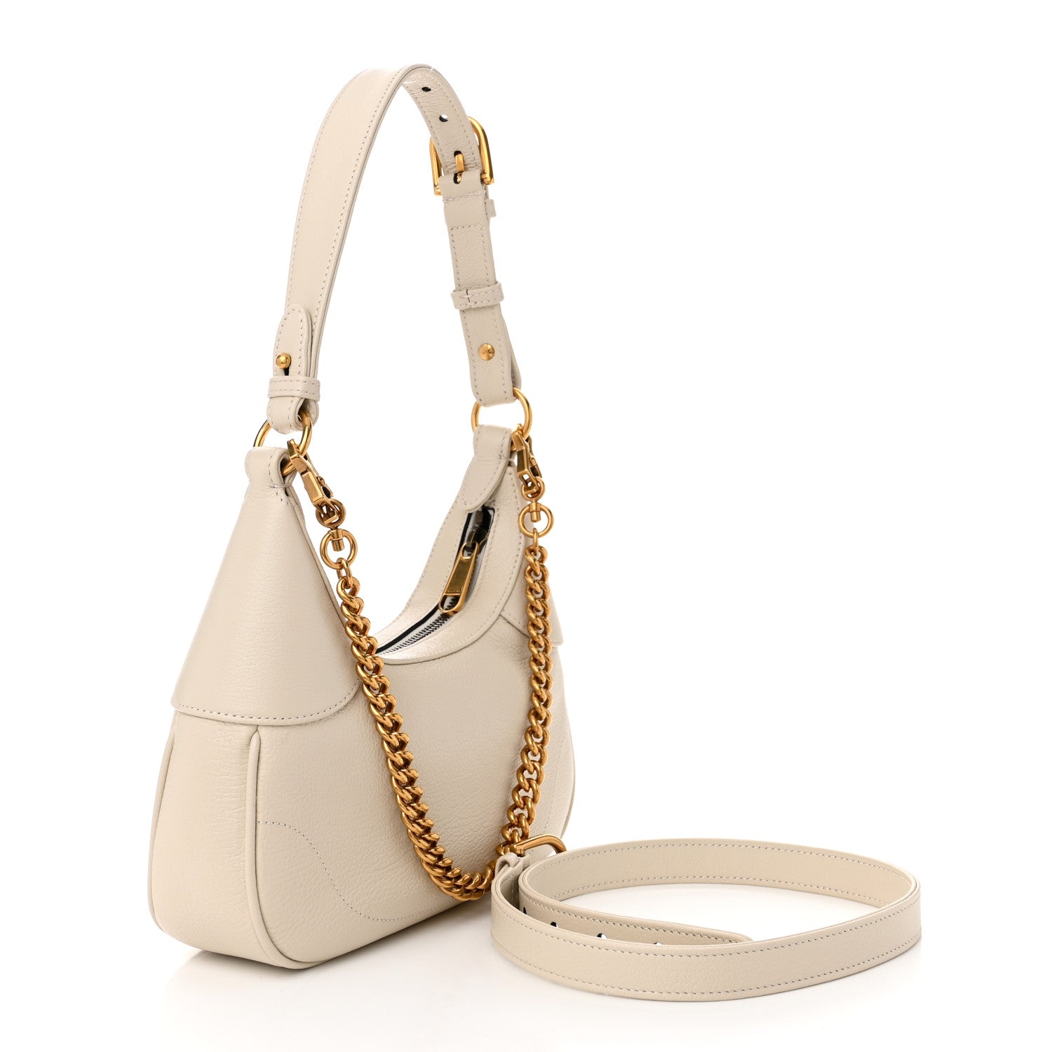 Gucci Goatskin Small Aphrodite Shoulder Bag Mystic White 3 of 10
