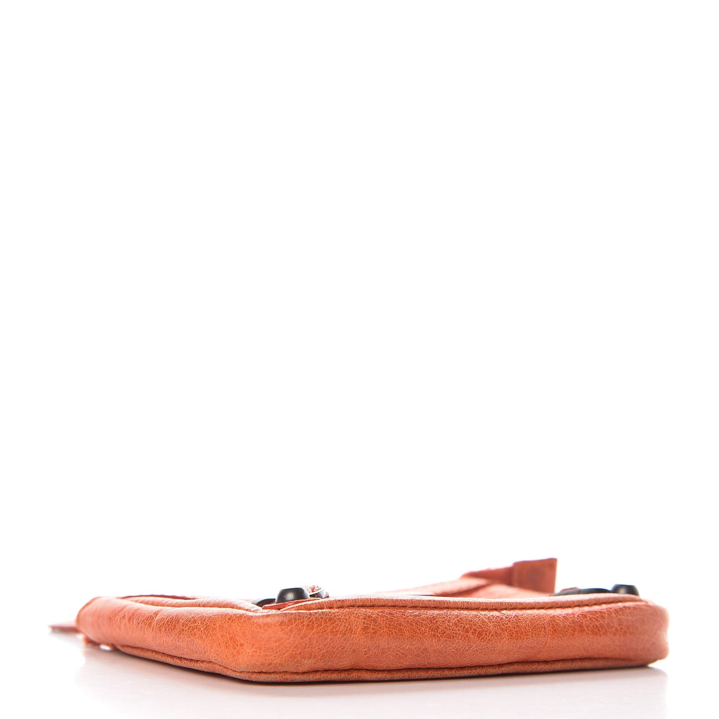 Agneau Classic Hardware Porte-Monnaie Coin Purse Orange