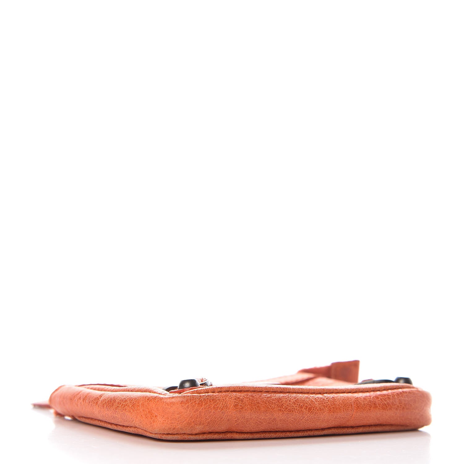 Balenciaga Agneau Classic Hardware Porte-Monnaie Coin Purse Orange 4 of 10