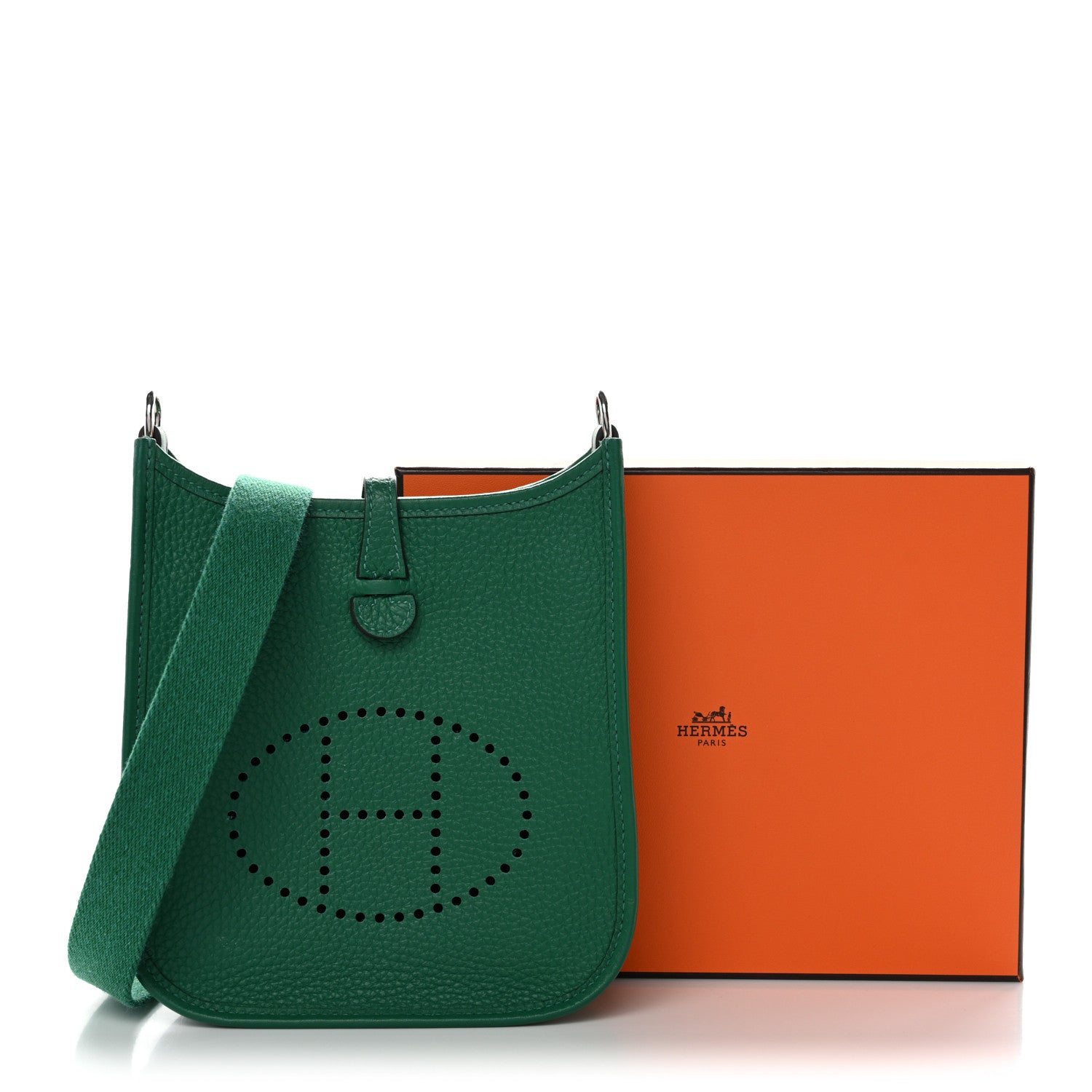 Hermes Taurillon Clemence Evelyne TPM Vert Vertigo 11 of 11