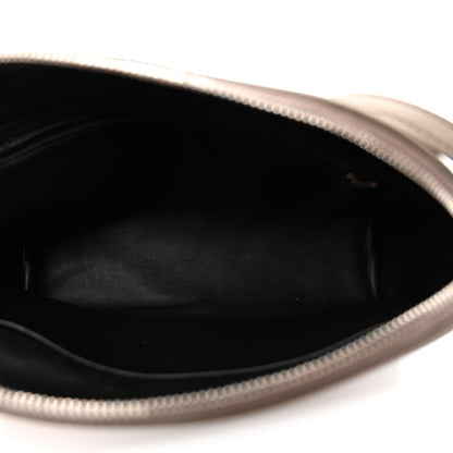 The Row Grained Calfskin Annie E/W Crossbody Bag Smoked Taupe 4 of 8