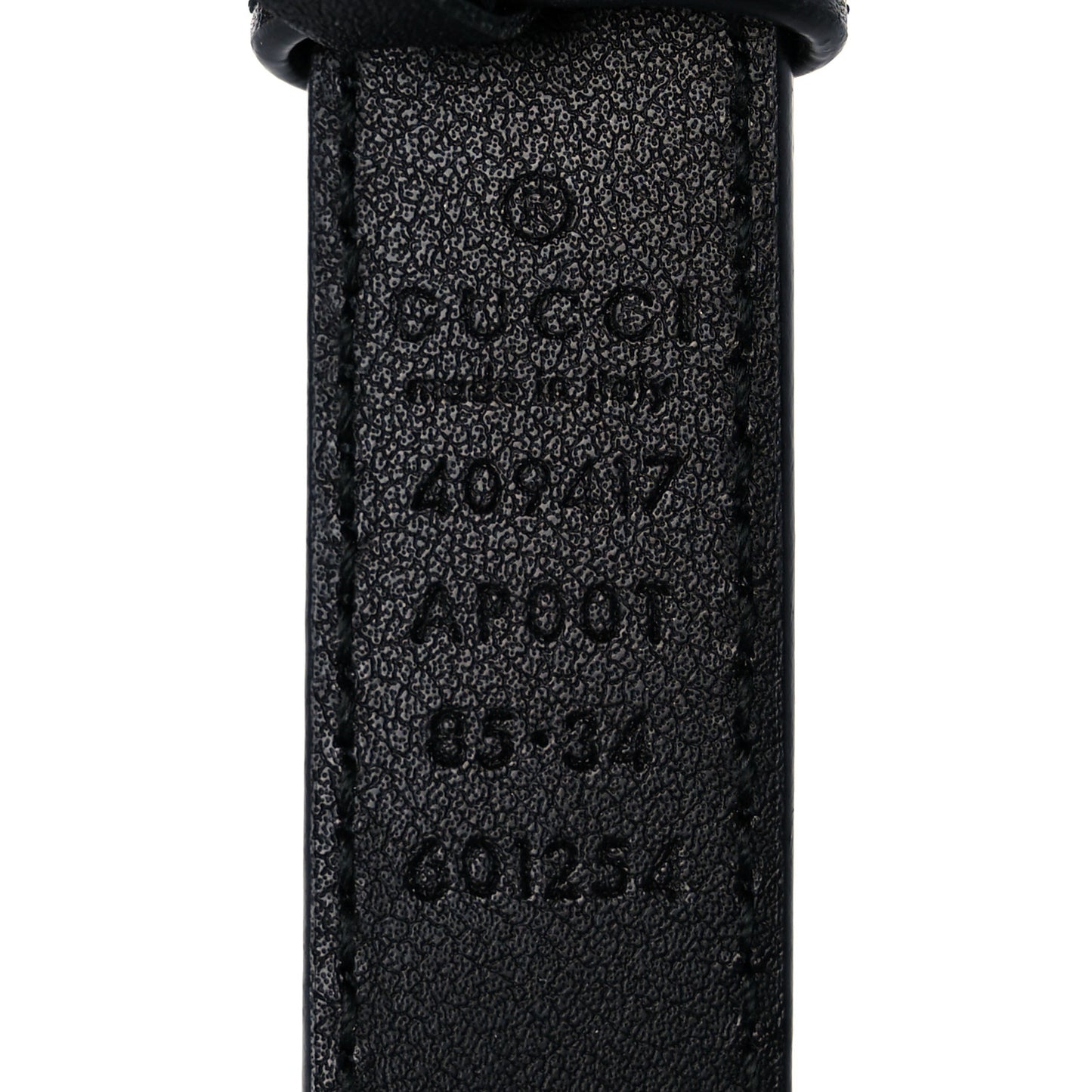 Calfskin Double G 20mm Belt 85 34 Black