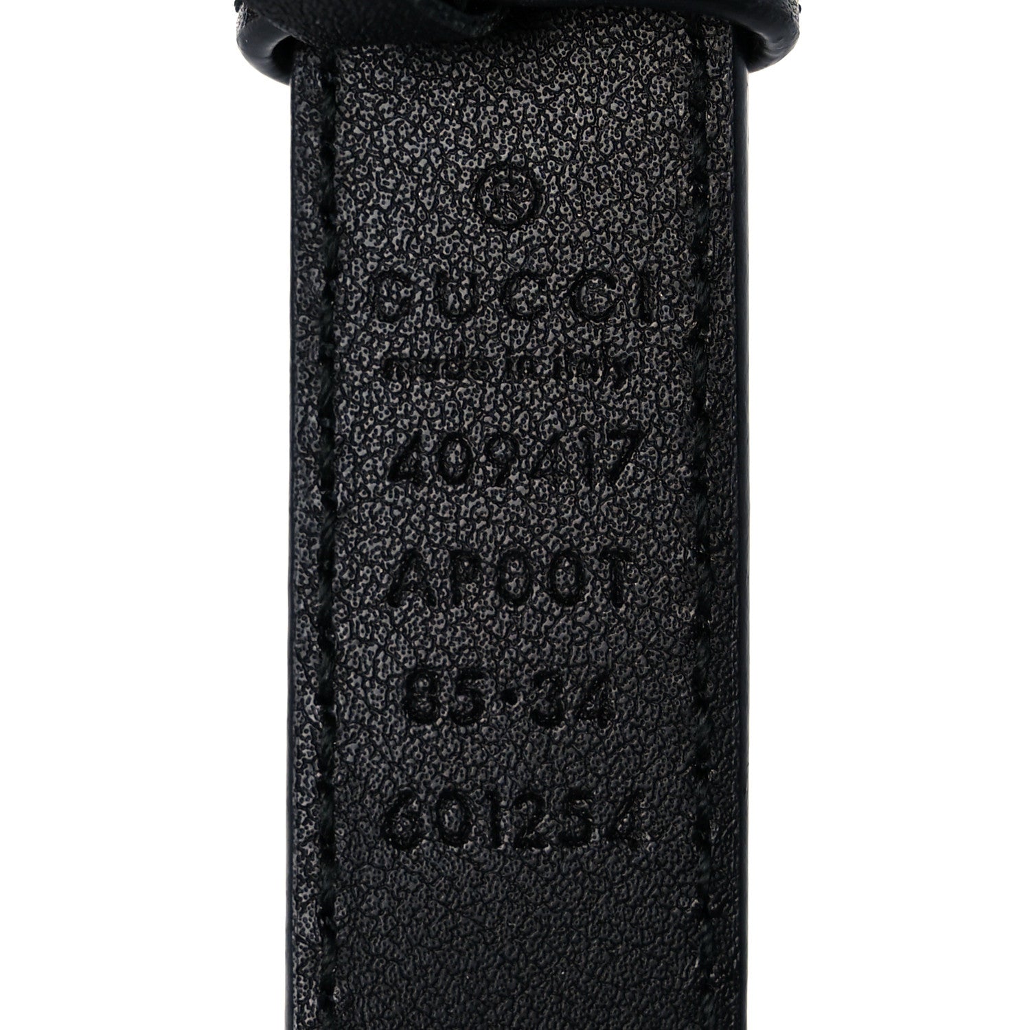 Gucci Calfskin Double G 20mm Belt 85 34 Black 3 of 3