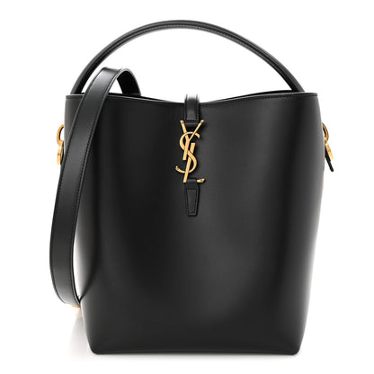Saint Laurent Shiny Calfskin Le 37 Bucket Bag Black 3 of 11