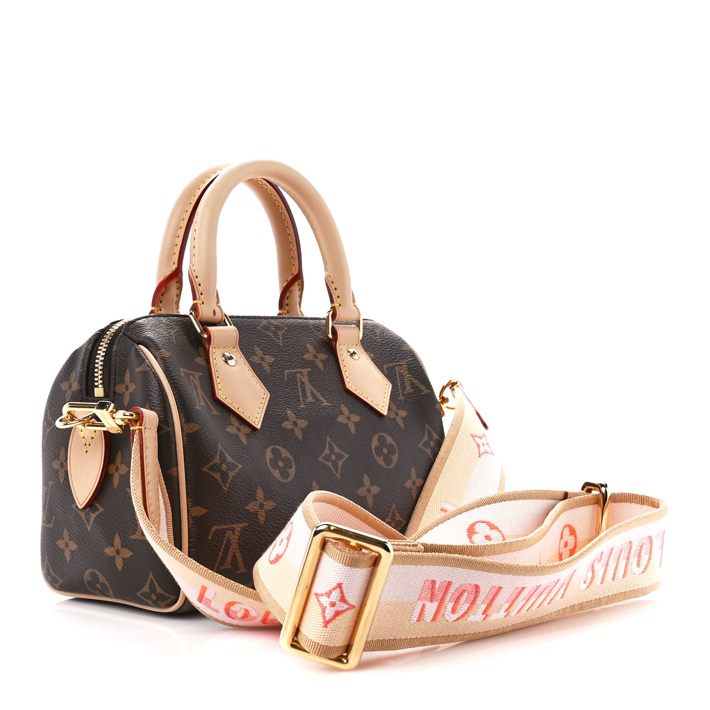 Monogram Speedy Bandouliere 20 Pink Orange