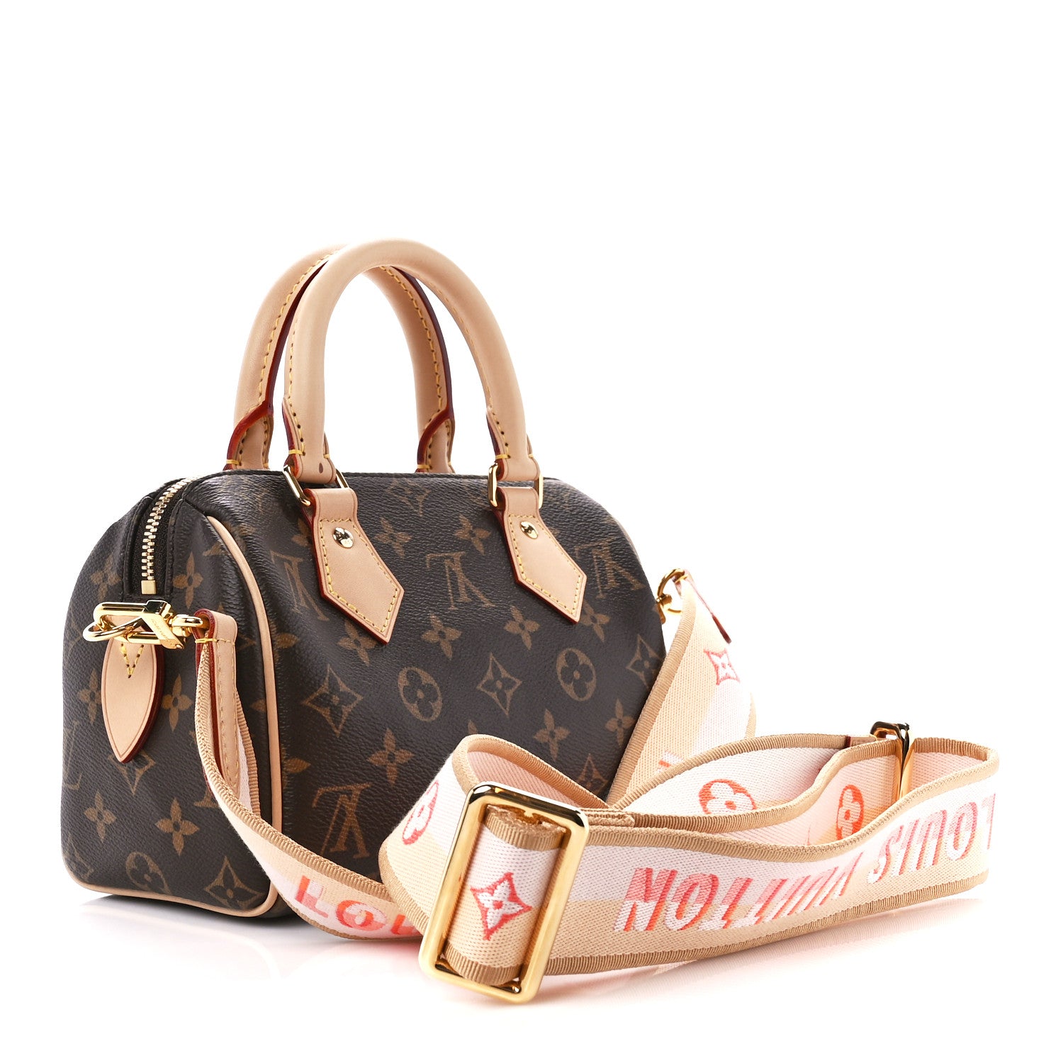 Louis Vuitton Monogram Speedy Bandouliere 20 Pink Orange 3 of 11
