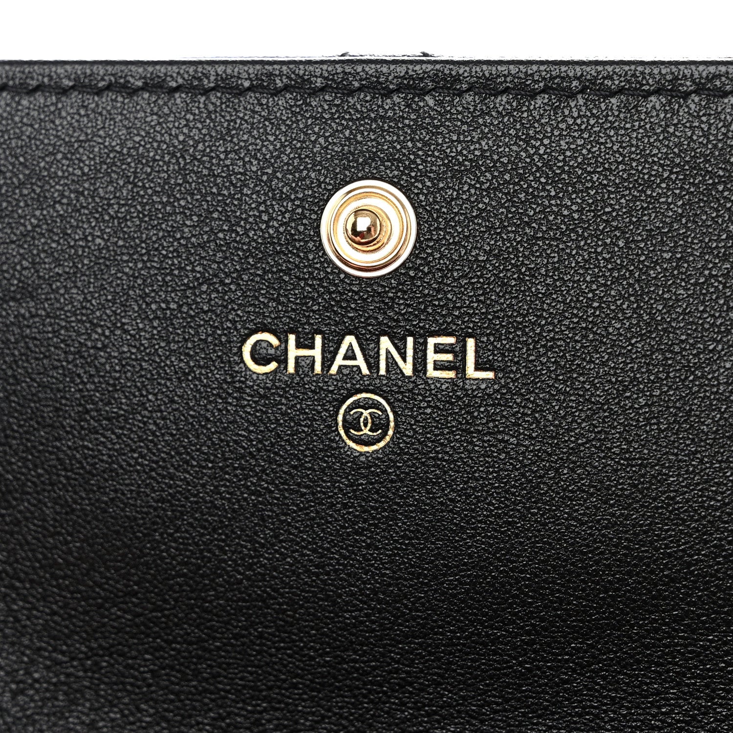 Chanel Lambskin Quilted Chanel 19 Flap Wallet Black 6 of 9