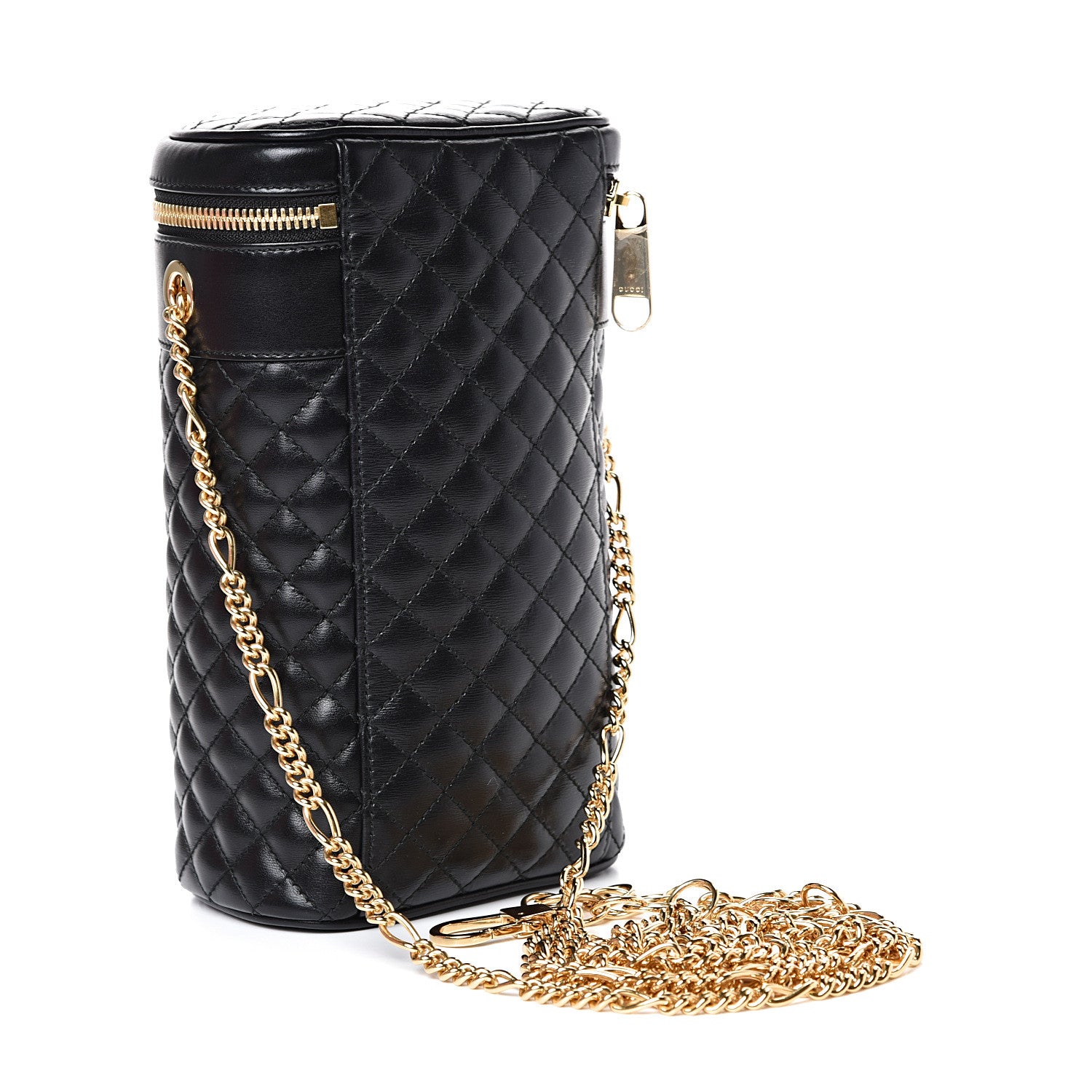 Gucci Calfskin Trapuntata Zumi Belt Bag Black 2 of 10