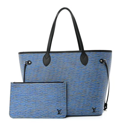 Louis Vuitton Epi Neverfull MM Denim Light 1 of 9